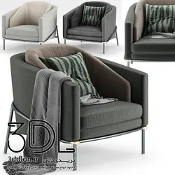 آبجکت مبل راحتی arm chair 163