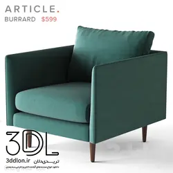 آبجکت مبل راحتی arm chair 142