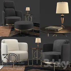 آبجکت مبل راحتی arm chair 137