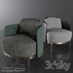 آبجکت مبل راحتی arm chair 131