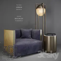 آبجکت مبل راحتی arm chair 113