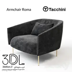 آبجکت مبل راحتی arm chair 91