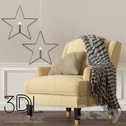 آبجکت مبل راحتی arm chair 89