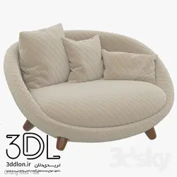 آبجکت مبل راحتی arm chair 87