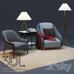 آبجکت مبل راحتی arm chair 82