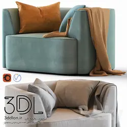 آبجکت مبل راحتی arm chair 59