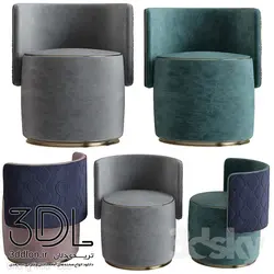 آبجکت مبل راحتی arm chair 55