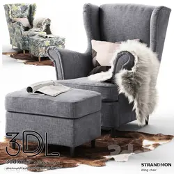 آبجکت مبل راحتی arm chair 47