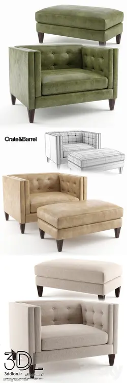 آبجکت مبل راحتی arm chair 21
