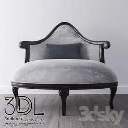 آبجکت مبل راحتی arm chair 12