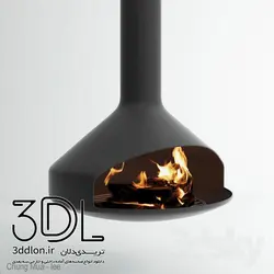 آبجکت شومینه fire place 24