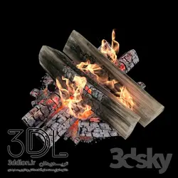 آبجکت شومینه fire place 23