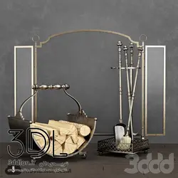 آبجکت شومینه fire place 22