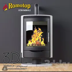 آبجکت شومینه fire place 19
