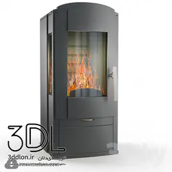 آبجکت شومینه fire place 07