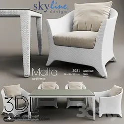 آبجکت مبلمان فضای باز outdoor furniture 114