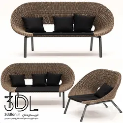 آبجکت مبلمان فضای باز outdoor furniture 41
