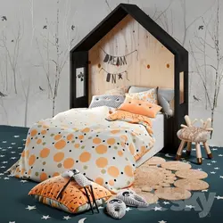 آبجکت تخت خواب کودک Kids Bed02