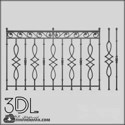 آبجکت نرده handrail object 82