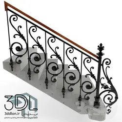 آبجکت نرده handrail object 68