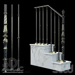 آبجکت نرده handrail object 50