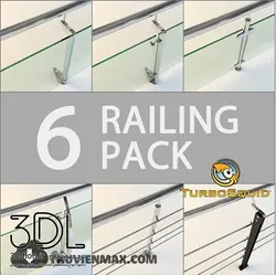 آبجکت نرده handrail object 39