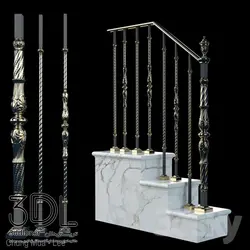 آبجکت نرده handrail object 23