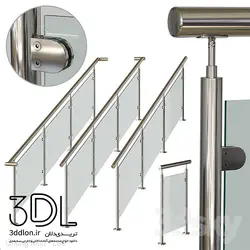 آبجکت نرده handrail object 12