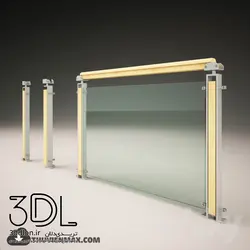 آبجکت نرده handrail object 07
