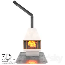آبجکت شومینه fire place 25