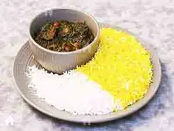 چلو خورشت سبزی