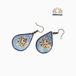گوشواره میناکاری مدل اشک