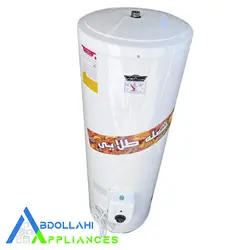 آبگرمکن برقی ۱۳۰ لیتری شعله طلایی مدل ۲۰۰ با گارانتی معتبر