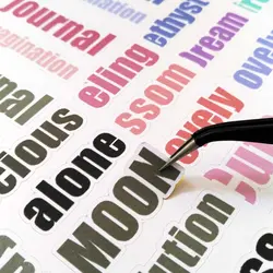 پک استیکر طرح «نوشته انگلیسی» 6برگ