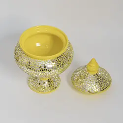 شکلا خوری آینه کاری روی سفال طرح MD02