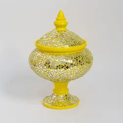 شکلا خوری آینه کاری روی سفال طرح MD02