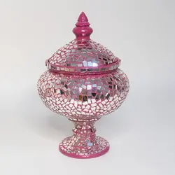 شکلات خوری آینه کاری روی سفال طرحMD 01