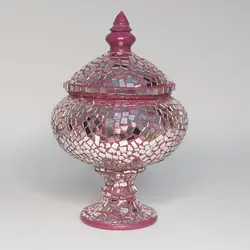 شکلات خوری آینه کاری روی سفال طرحMD 01