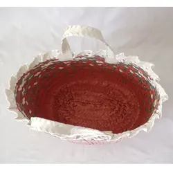 زنبیل تسمه بافی طرح M04