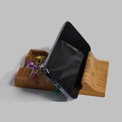 استند موبایل رومیزی چوبی|چوب راش|MA 101