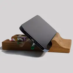 استند موبایل رومیزی چوبی|چوب راش|MA 101