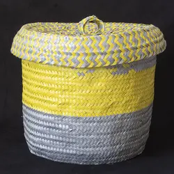 سبد لباس تسمه بافی طرح M08