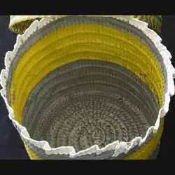 سبد لباس تسمه بافی طرح M08