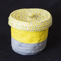 سبد لباس تسمه بافی طرح M08