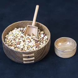 کاسه آجیل خوری چوبی|چوب سنجد|PK03