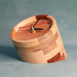 ساعت چوبی رومیزی|طرحA018