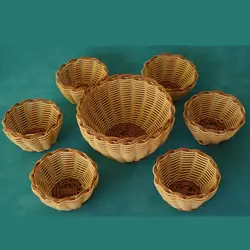 سبد حصیری هفت تکه|MC02