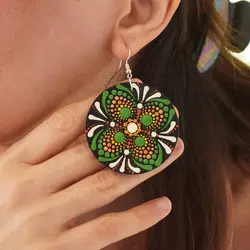 گوشواره نقطه کوبی شده|MK015