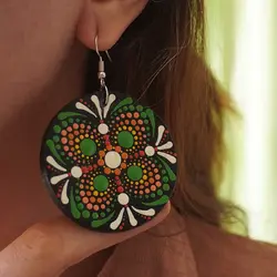 گوشواره نقطه کوبی شده|MK015