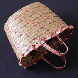 زنبیل تسمه بافی طرحM013